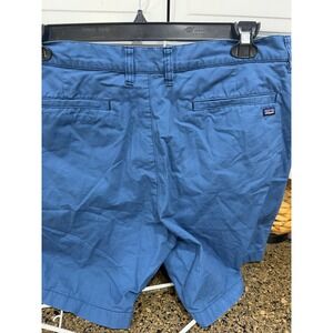 Patagonia Mens Stand Up Shorts Organic Cotton Blue Canvas Size 38 8 Inch Inseam